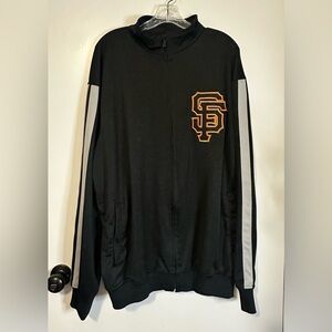 San Francisco Giants Size XL Black Jacket Full Zip Warm-Up Style Dynasty MLB Fan